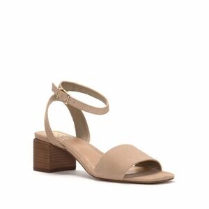 Vince Camuto Acaylee Block Heel Sandal Heeled, Tortilla Women's Size 8.5M🌴
